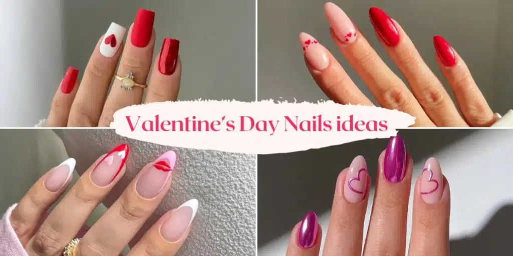 14 Stunning Valentine's Day Nail Designs Featuring Hearts, Glitter, and Romance