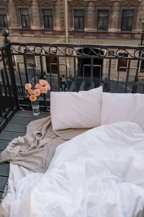 Cozy blanket setup for nighttime stargazing self-care ritual